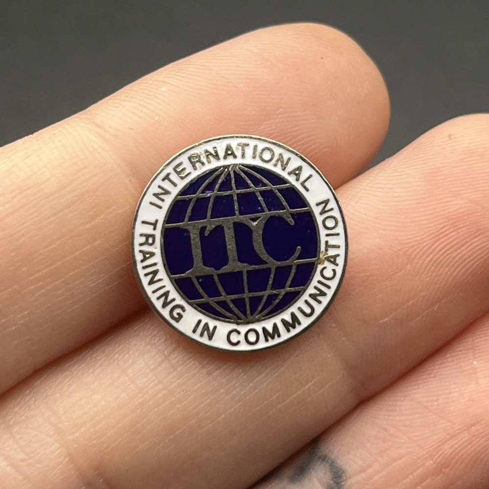International Training In Communication ITC Lapel Hat Pin